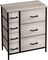 Sorbus Dresser with Drawers - Furniture Storage Tower Unit for Bedroom, Hallway, Closet, Office Organization - Steel Frame, Wood Top, Easy Pull Fabric Bins